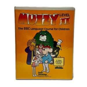 MUZZY French Level II BBC Language Course for Children VHS & Cassette Tapes 1990